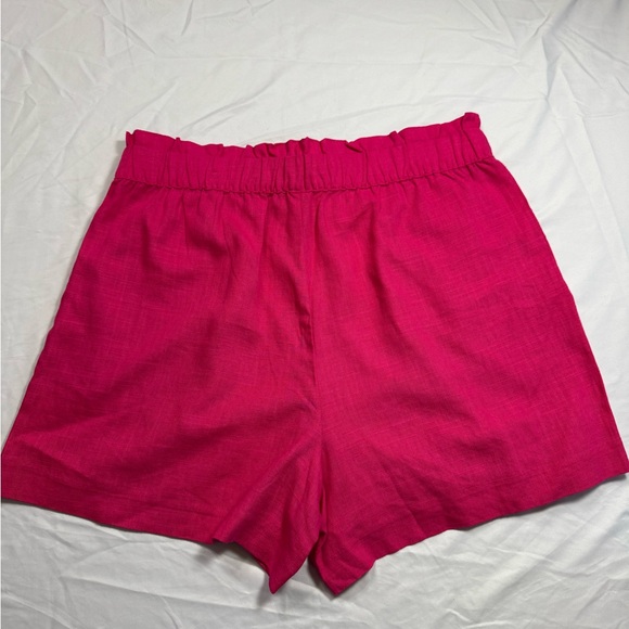 LOFT High Waist Fuchsia Shorts - Picture 3 of 3